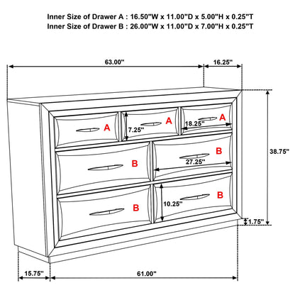 Atlas 4-piece Queen Bedroom Set Dark Oak