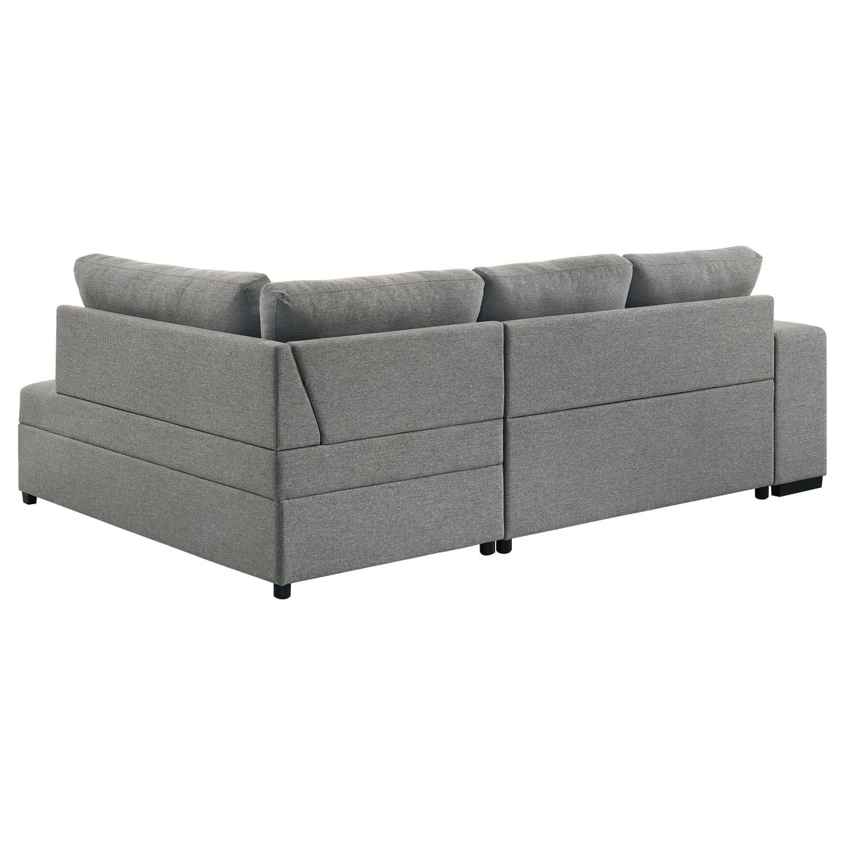 Coaster Pastrana Sleeper Sectional Sofa – Charcoal Grey