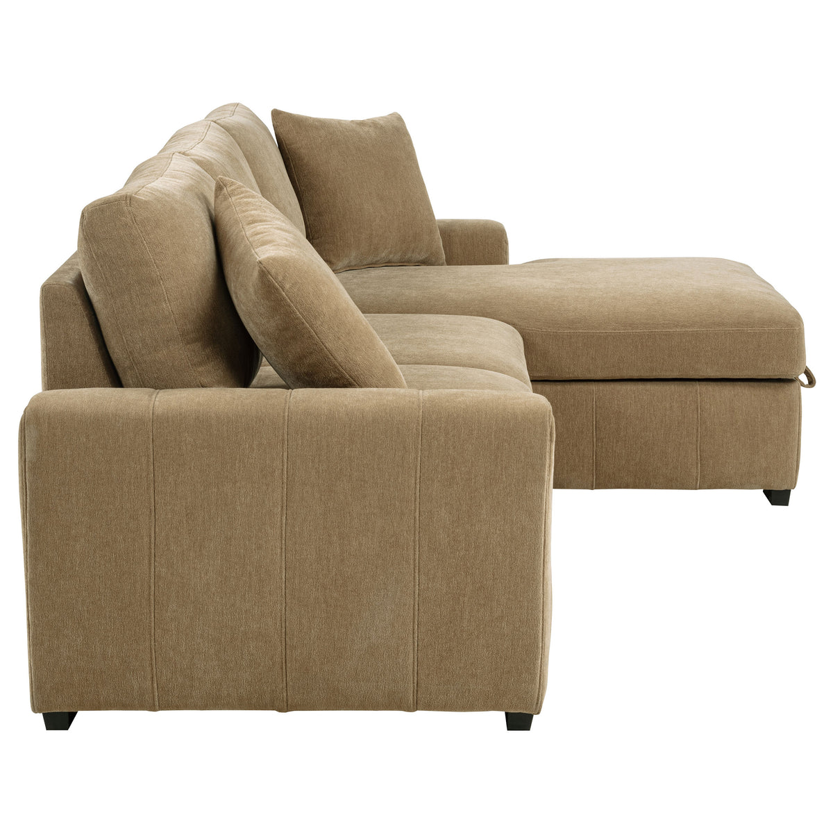 Coaster Pastrana Sleeper Sectional Sofa – Camel