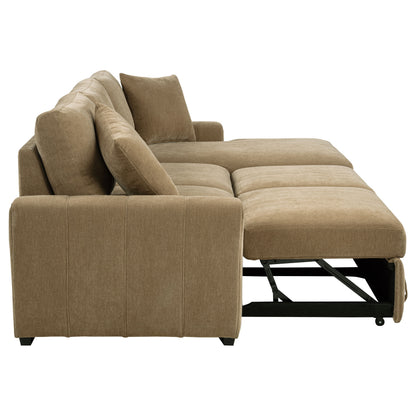 Coaster Pastrana Sleeper Sectional Sofa – Camel