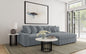 Coaster Blaine 2-Piece Reversible Sectional Sofa – Fog Corduroy