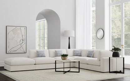 CoasterEssence Serene 6-Piece Modular Sectional Sofa in Beige