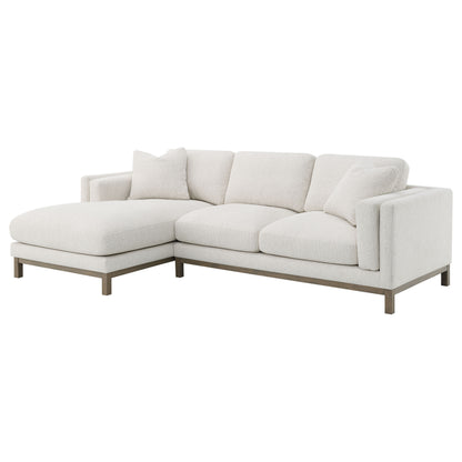 Coaster Geneva Sectional Sofa with Left-Side Chaise – Sand