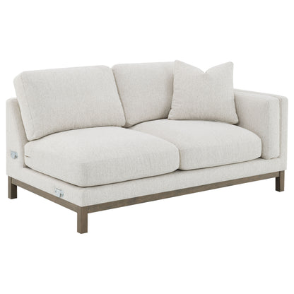 Coaster Geneva Sectional Sofa with Left-Side Chaise – Sand