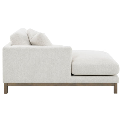 Coaster Geneva Sectional Sofa with Left-Side Chaise – Sand